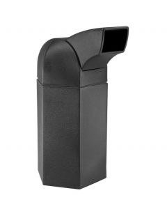 DCI Hex Waste Container With Drive-Through Lid