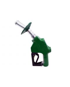 opw 1" HS nozzle w/flowlock, green, w/hook - nonul