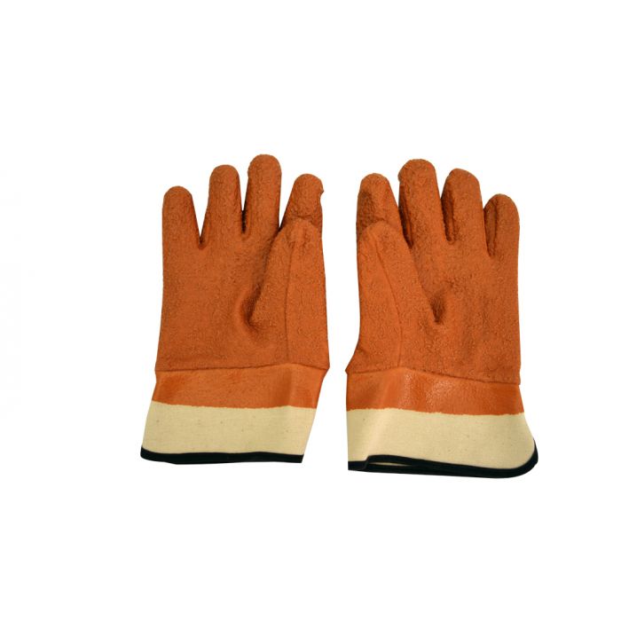 JJ Keller 42490 - Ansell Monkey Grip Orange Vinyl Raised Finish Safety Cuff Gloves Large, Sold in Packs of 12 Pair