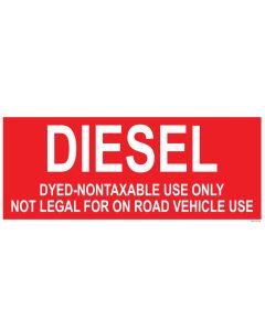 9" X 22" DYED DIESEL Decal