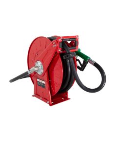 Fill-Rite FRHR07525 3/4" x 25' Retractable Fuel Hose Reel with Auto Nozzle Suitable for Gasoline, Kerosene, and Light Oils