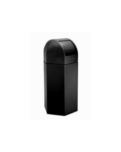 Hex Container With Dome Lid - Black 73760199