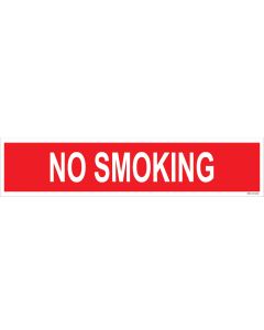 4" X 18" NO SMOKING Decal