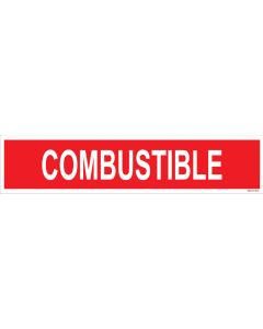 4" X 18" COMBUSTIBLE Decal
