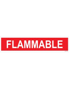 4" X 18" FLAMMABLE Decal