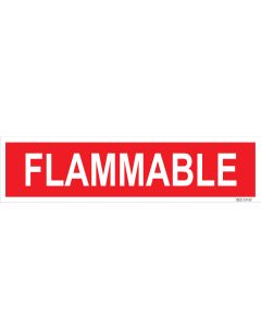 3" X 12" FLAMMABLE PUMP Decal