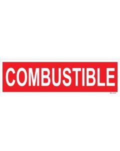 4" X 13.5" COMBUSTIBLE PUMP Decal
