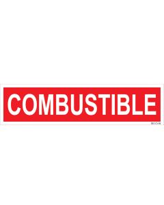 3" X 12" COMBUSTIBLE PUMP Decal