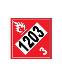 10.75" X 10.75" DIAMOND TRUCK PLACARD Decal - GASOLINE