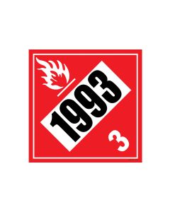 10.75" X 10.75" DIAMOND TRUCK PLACARD Decal - FUEL OIL