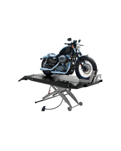 Titan 1,000 lb Motorcycle Lift With Side Extensions - Black/Grey
