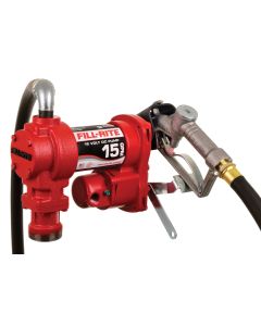 Fill-Rite FR1210H 12V DC 15GPM Heavy-Duty Fuel Transfer Pump With Manual Nozzle