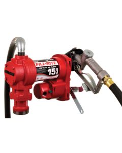 Fill-Rite FR610H 115V AC 15GPM Heavy-Duty Fuel Transfer Pump with Manual Nozzle
