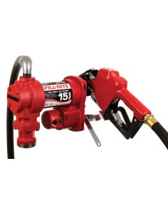Fill-Rite FR610HA 115V AC 15GPM Heavy-Duty Fuel Transfer Pump with Automatic Nozzle